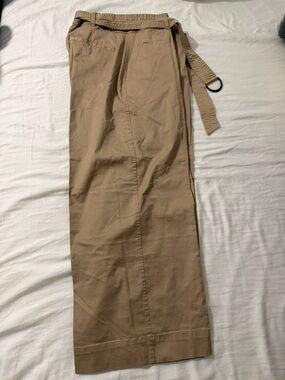 Lauren Ralph Lauren Women’s Tan Cotton Chinos with D-Ring Belt SZ: 6